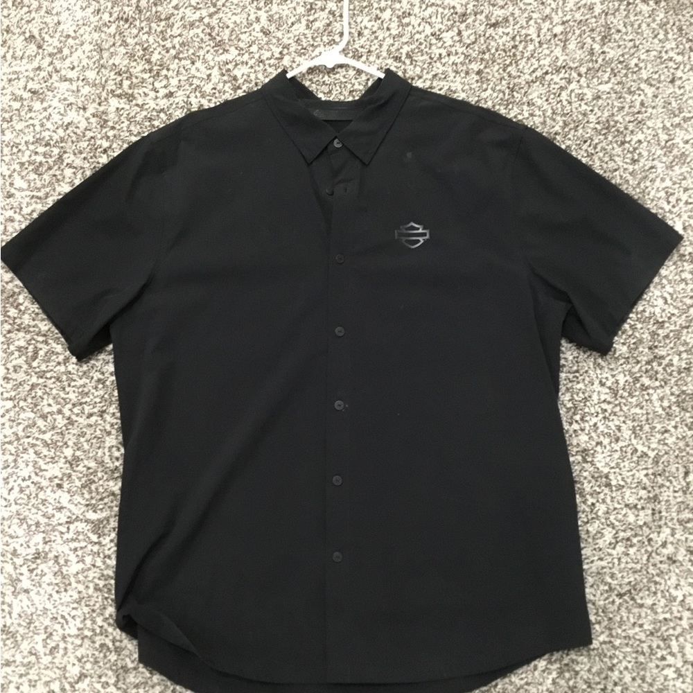 Black Harley Davidson shirt. Size 2XL slim. Part 99092-20vh